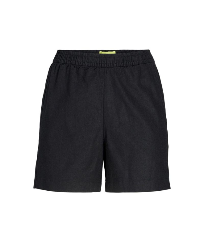 Calças Jack And Jones poppy Linen Mulher Preto