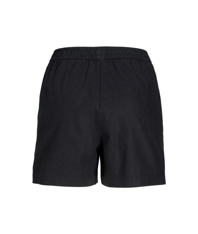 Calças Jack And Jones poppy Linen Mulher Preto