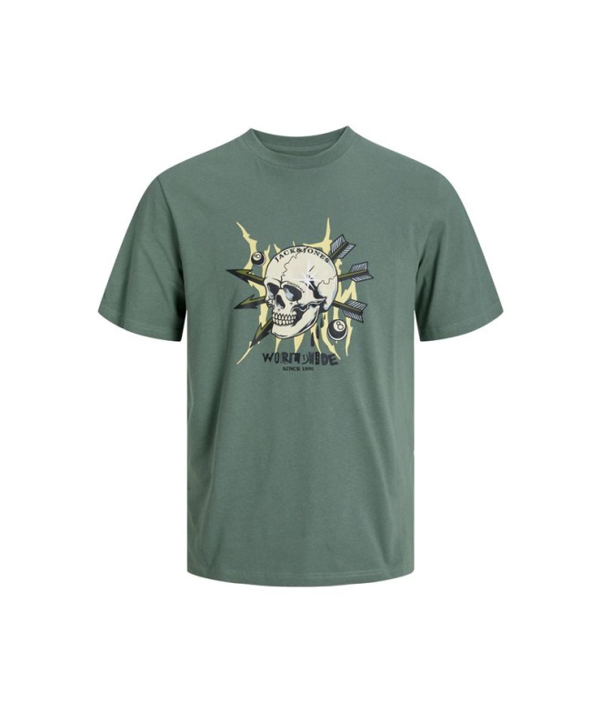 T-shirt Jack & Jones Jorheavens  Neck Enfant Vert
