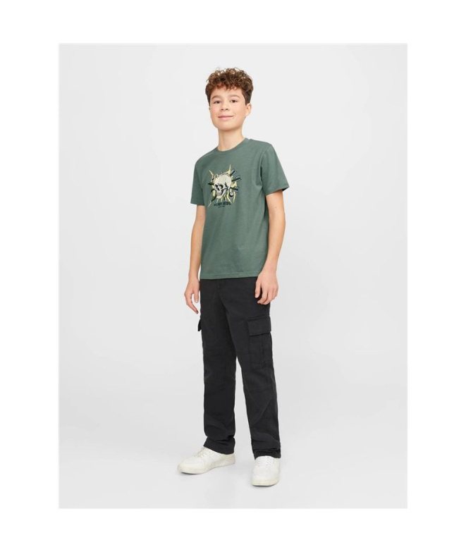 T-shirt Jack & Jones Jorheavens  Neck Enfant Vert
