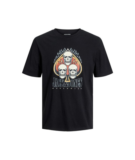 Camiseta Jack & Jones Jorheavens Neck Infantil Negro