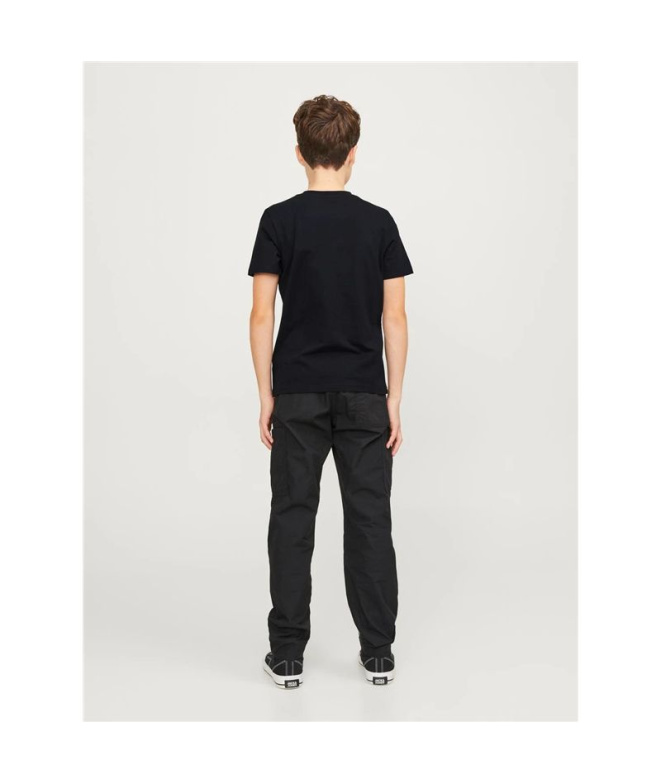 T-shirt Jack & Jones Jorheavens  Neck Enfant Noir