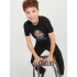 T-shirt Jack & Jones Jorheavens  Neck Enfant Noir