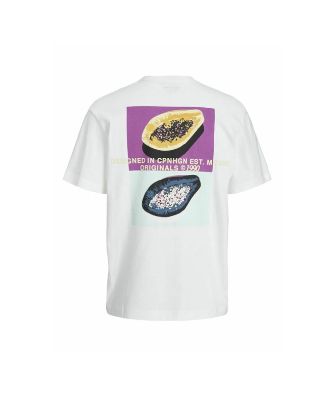 T-shirt Jack And Jones Tampa Back Infantil Branco
