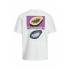 T-shirt Jack And Jones Tampa Back Infantil Branco
