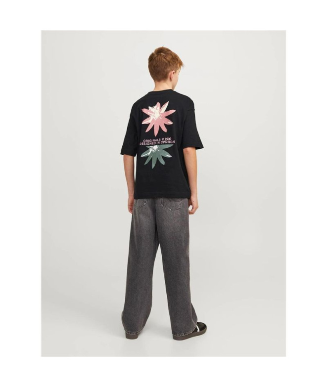 Camiseta Jack And Jones tampa Back Infantil Negro