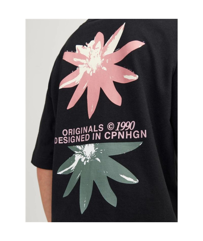 T-shirt Jack And Jones tampa Back Enfant Noir