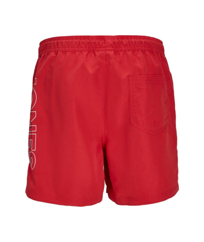Bañador Jack & Jones Double Logo Ly Sn Mni Rojo