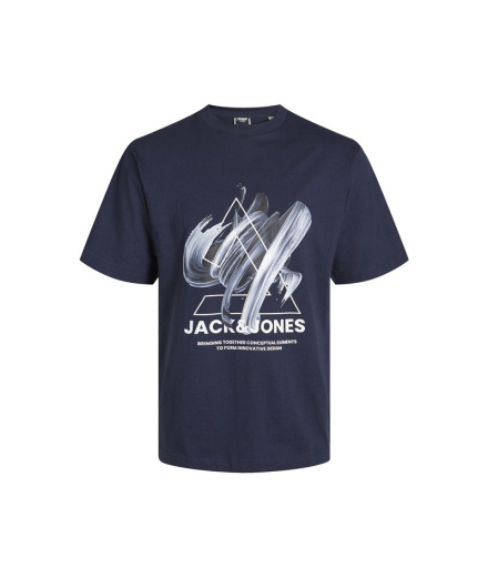 T-shirt Jack & Jones Jcotint Tee Ss Crew Neck  Bleu Marine