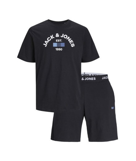 Ensemble Jack & Jones Jactheo Ss Tee And Shorts Set Noir