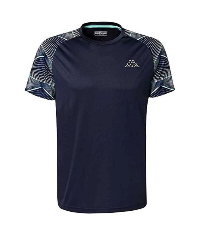 Camiseta Kappa Eoste Graphik Azul Homem