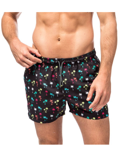 Fato de banho Koalaroo Kolorpalm Homem Preto estampado