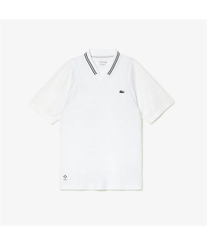 Polo Lacoste Ténis × Daniil Medvedev Branco Homem
