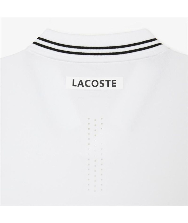Polo Lacoste Tennis × Daniil Medvedev Blanc Homme
