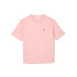 Camiseta Lacoste Crew Neck Premium Cotton Rosa Mulher