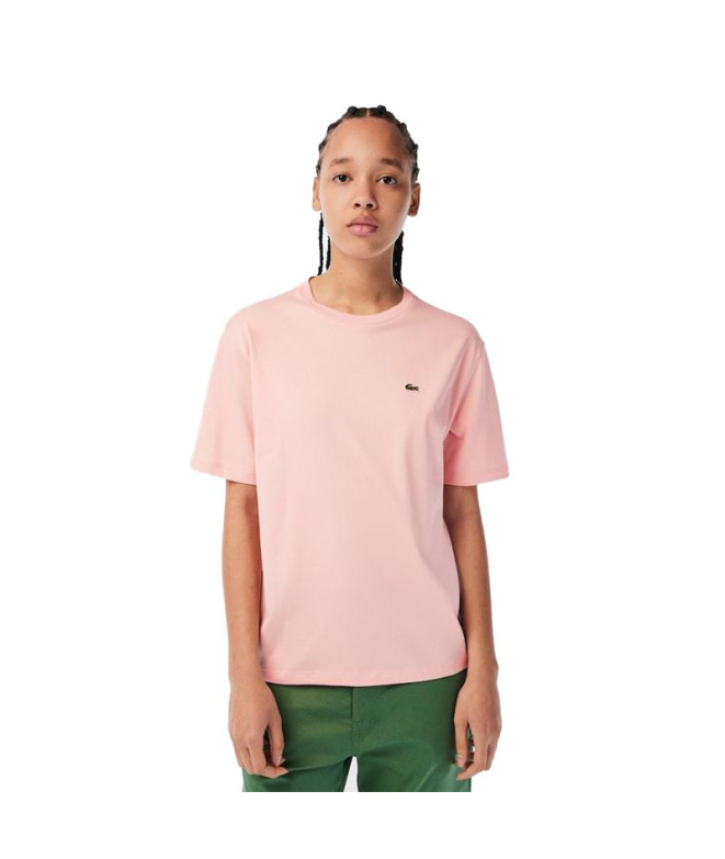 T-shirt Lacoste Crew Neck Premium Cotton Rose...
