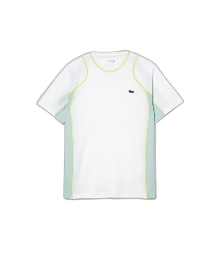 Camiseta Lacoste Sport Run-Resistant Piqué Tennis Blanco...