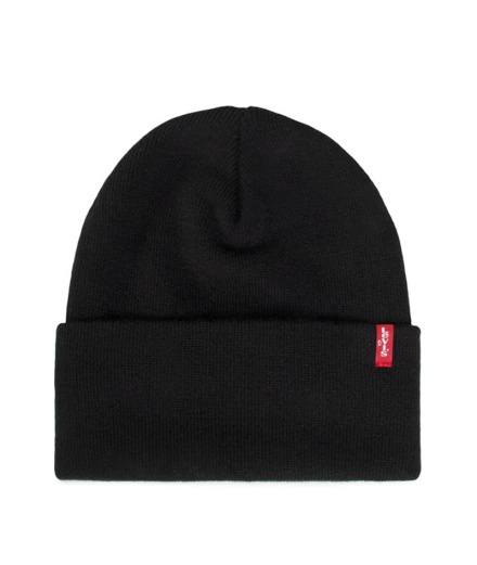 Bonnet Levi's Slouchy Red Tab Beanie Regular Noir