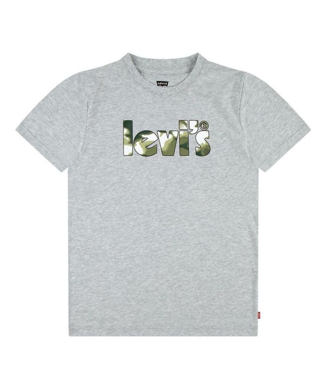T-shirt Levi's Camo Poster Logo Gray Heather...