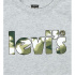 Camiseta Levi's Camo Poster Logo Gray Heather Menino