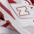 Baskets New Balance 550 Blanches Homme Blanc/Rouge