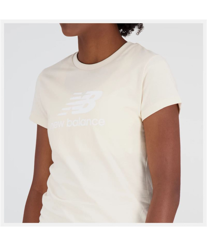 T-shirt New Balance Essentials Blanc Femme