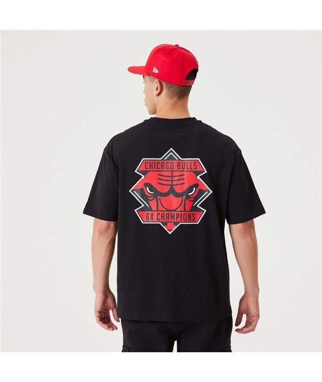 Maillot New Era Championship Chicago Bulls Noir...