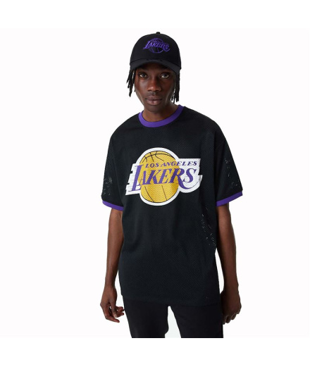 T-shirt New Era NBA Mesh LA Lakers Noir Homme