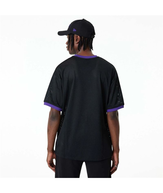Camiseta New Era NBA Mesh LA Lakers Preto Homem