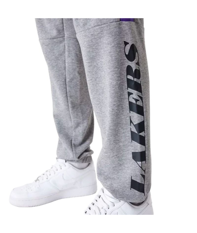 Calça New Era NBA Colour Block LA Lakers Cinza...