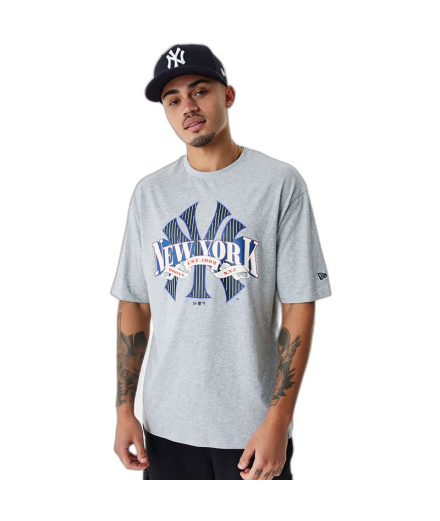 T-shirt New Era MLB Arch Graphic New York Yankees Gris...