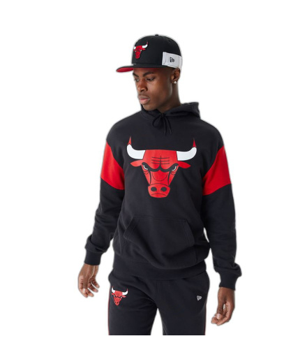 Sweat New Era NBA Colour Insert Chicago Bulls Black Homme