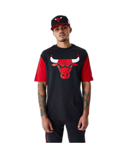 Camiseta New Era NBA Colour Insert Chicago Bulls Black Homem