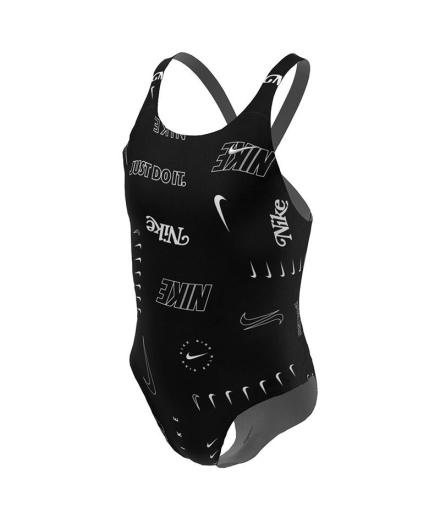 Bañador de Natación Nike Fastback One Piece Niña Negro