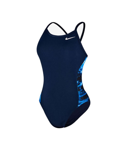 Bañador de Natación Nike Racerback One Piece Mujer Navy