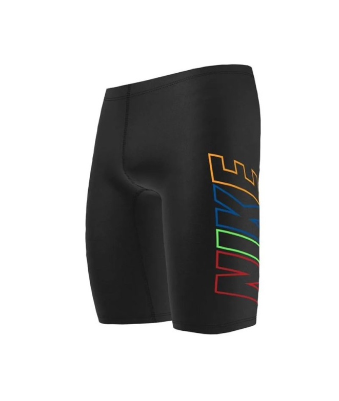 Fato de Banho de Natação Nike Jammer Criança Preto