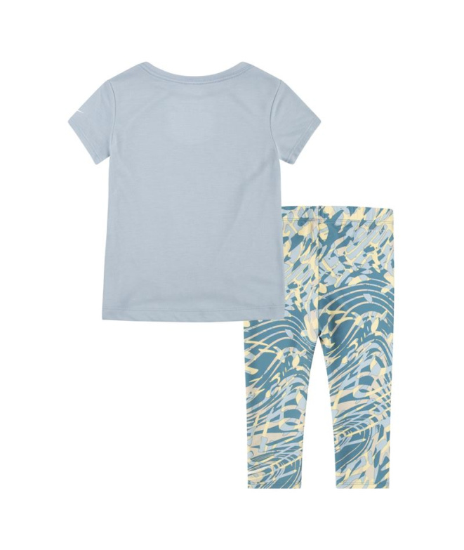 Conjunto Nike Dri-Fit Aop Cinzento Menina