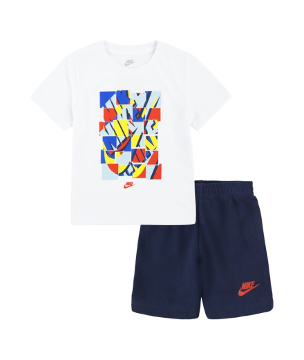 Ensemble Nike Nsw Add Ft Short Bleu Enfant