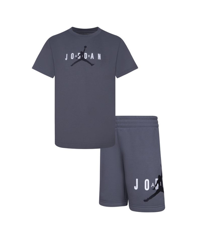 Conjunto Nike Jordan Infantil Cinzento