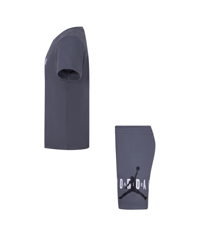 Conjunto Nike Jordan Infantil Cinzento