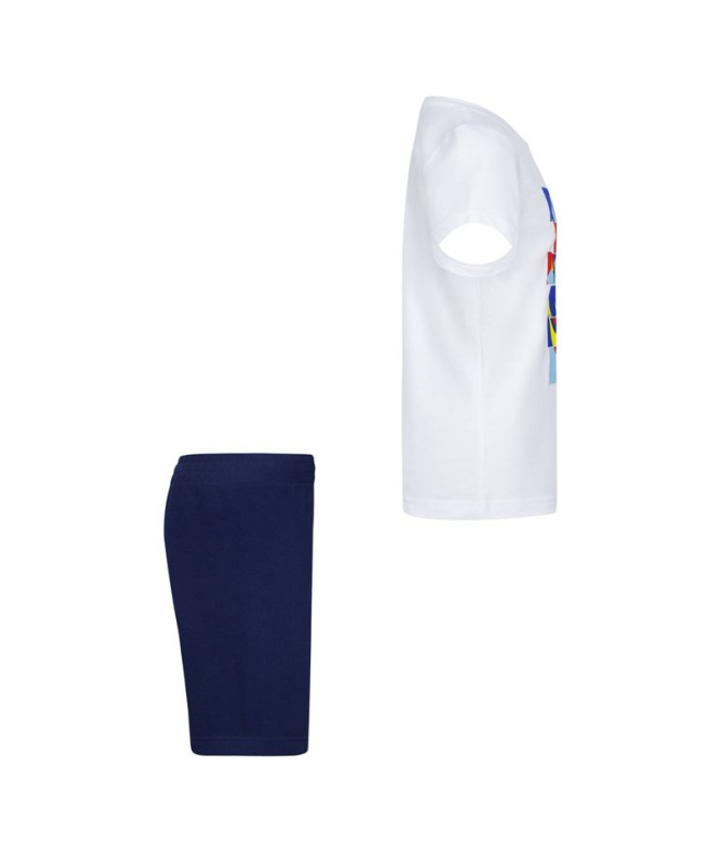Conjunto Nike Nsw Add Ft Short Azul Menino