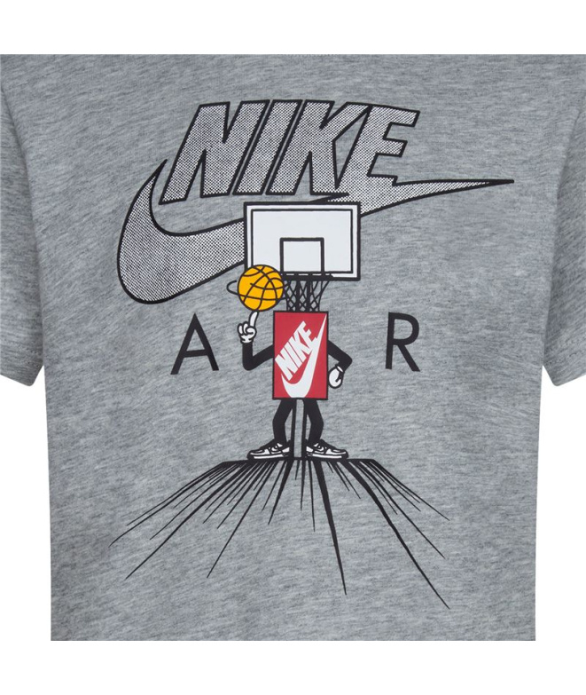 Camiseta Nike Icons Of Play Ss Gris Niño