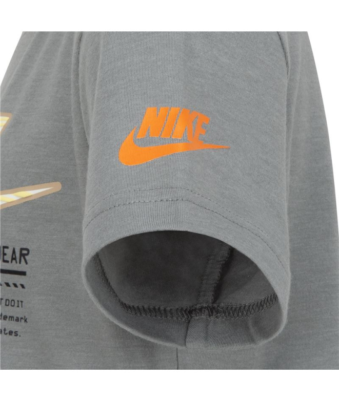 T-shirt Nike Futura Micro Text Enfant Gris
