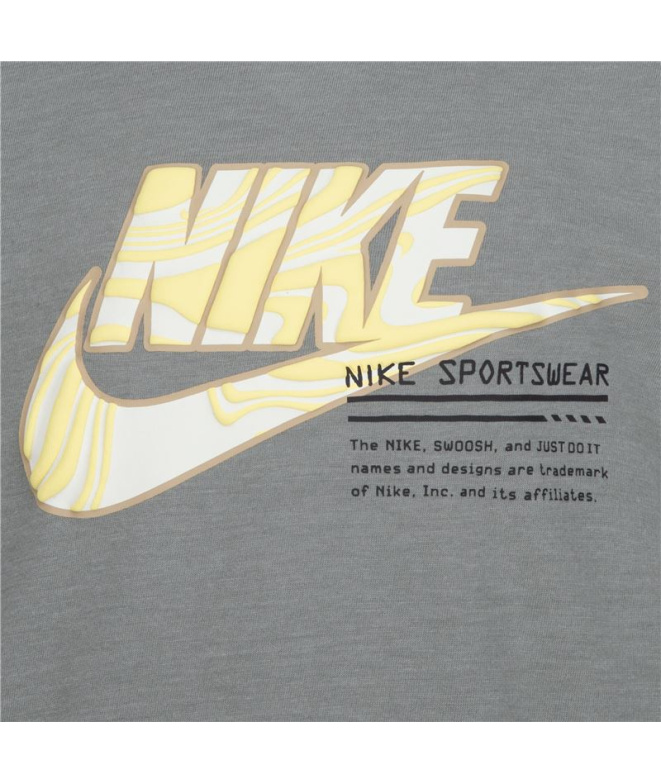 T-shirt Nike Futura Micro Text Enfant Gris