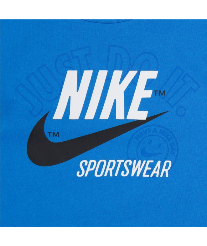 Camiseta Nike Retro Ss Menino Azul