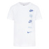 Camiseta Nike Club+ Badge Menino Branco