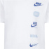 Camiseta Nike Club+ Badge Menino Branco