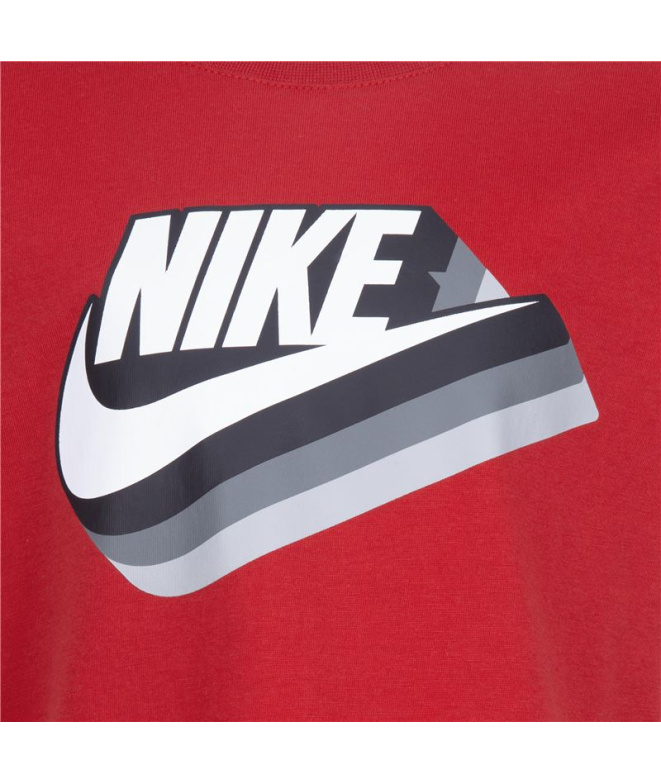 T-shirt Nike Gradient Futura Ss Enfant Rouge