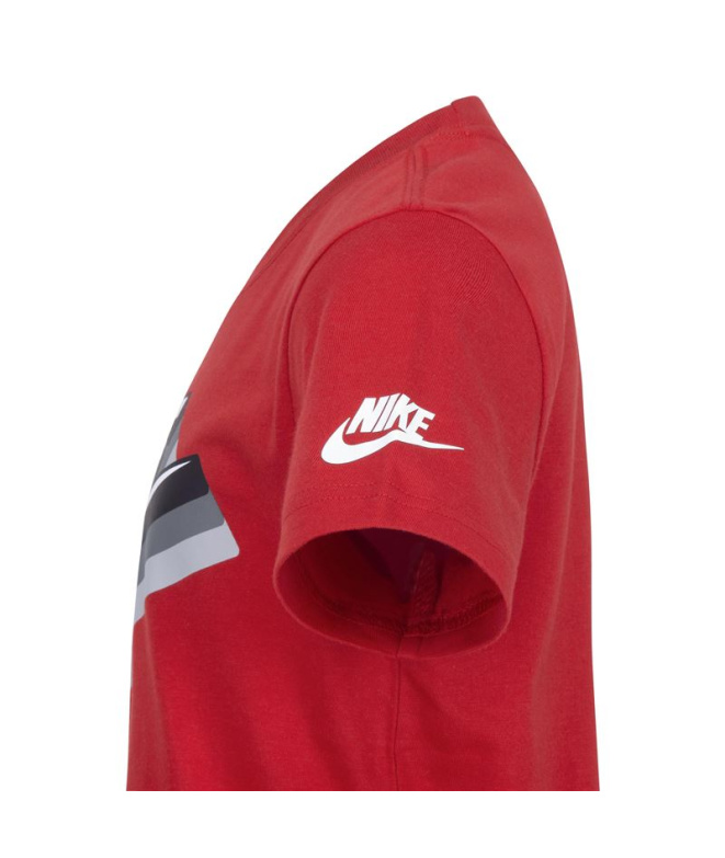 Camiseta Nike Gradient Futura Ss Menino Vermelho