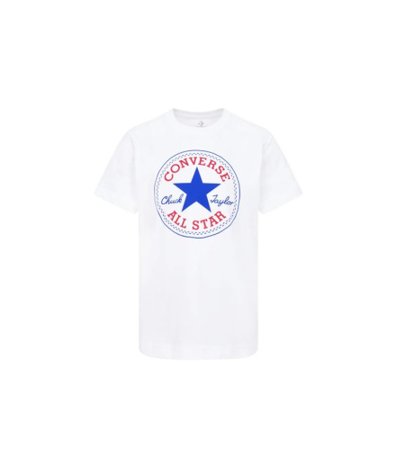 Camiseta Converse Core Chuck Patch Niño Blanco